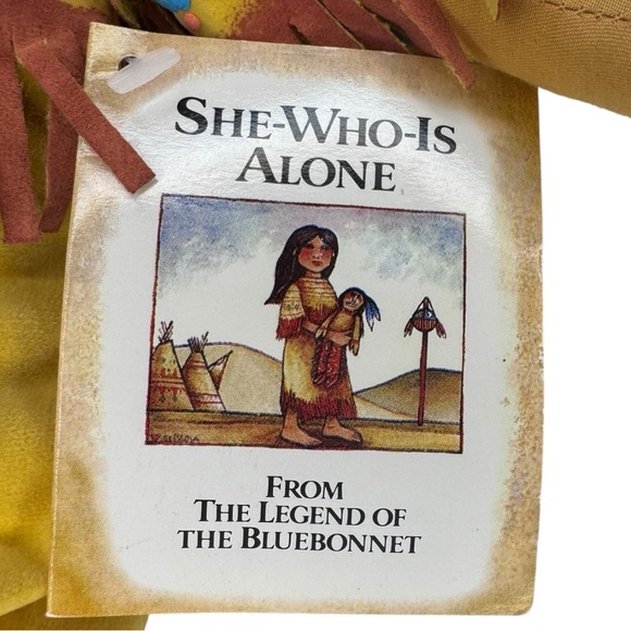 She-Who-Is-Alone Doll From “The Legend of the Bluebonnet” NWT RARE 1993 - Picture 3 of 12